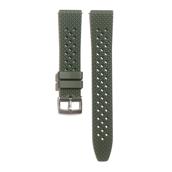 Dark green rubber strap